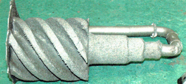 写真1　凍結鋳型鋳造法による鋳造製品（圧縮機回転ローター）